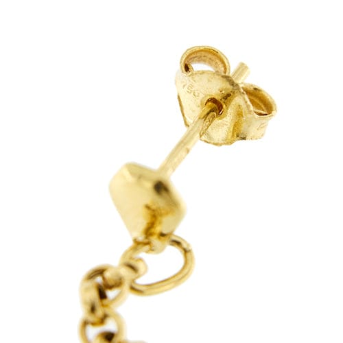 Boucles d'oreilles Boucles d’oreilles pendantes à borsettes en or jaune 18 kt 58 Facettes 34601