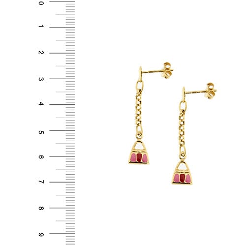 Boucles d'oreilles Boucles d’oreilles pendantes à borsettes en or jaune 18 kt 58 Facettes 34601