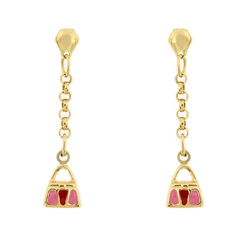 Boucles d'oreilles Boucles d’oreilles pendantes à borsettes en or jaune 18 kt 58 Facettes 34601