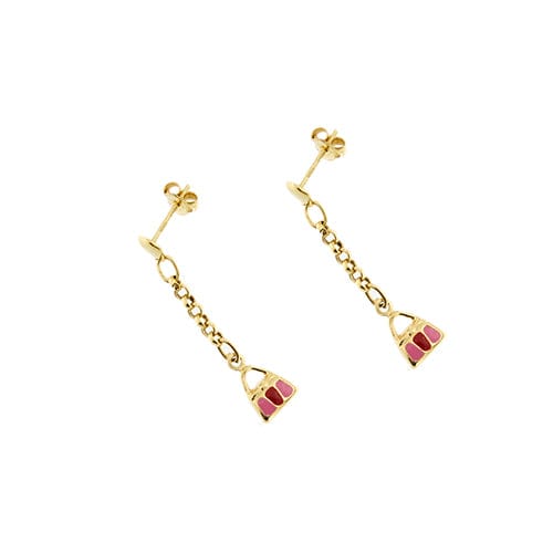 Boucles d'oreilles Boucles d’oreilles pendantes à borsettes en or jaune 18 kt 58 Facettes 34601