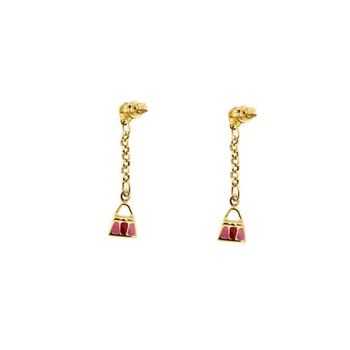 Boucles d'oreilles Boucles d’oreilles pendantes à borsettes en or jaune 18 kt 58 Facettes 34601