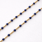 Collier Collier en or jaune 18 carats avec perles et topazes bleues 58 Facettes 34651
