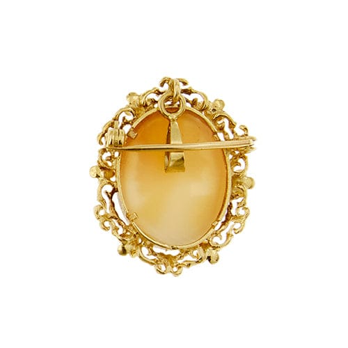 Pendentif Spilla pendentif camée en or jaune 18 kt 58 Facettes 34668