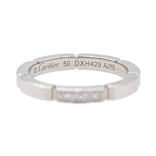 Bague 50 Cartier Maillon Panthère - Bague alliance en or blanc et diamants 58 Facettes 3468658CN