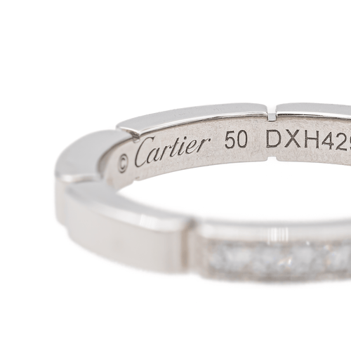 Bague 50 Cartier Maillon Panthère - Bague alliance en or blanc et diamants 58 Facettes 3468658CN