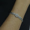 Bracelet Bracelet vintage années 1960 en or blanc 14 kt et diamants 0,89 ct 58 Facettes 34760