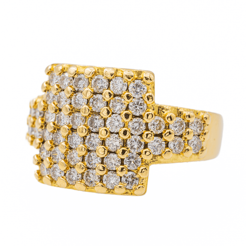 Bague 55 Bague Cocktail Or jaune Diamant 58 Facettes 3480623RV