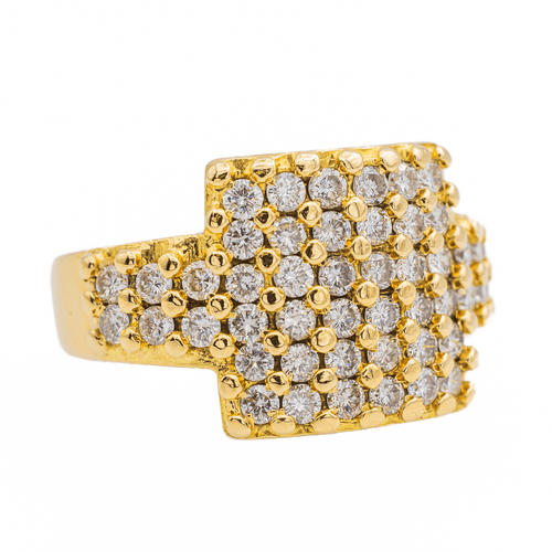 Bague 55 Bague Cocktail Or jaune Diamant 58 Facettes 3480623RV