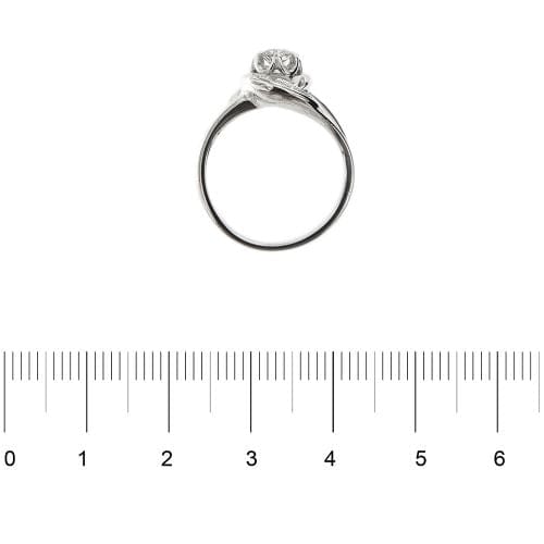 Bague 56 Bague spirale en or blanc 18 ct avec diamants 0,42 ct 58 Facettes 34821