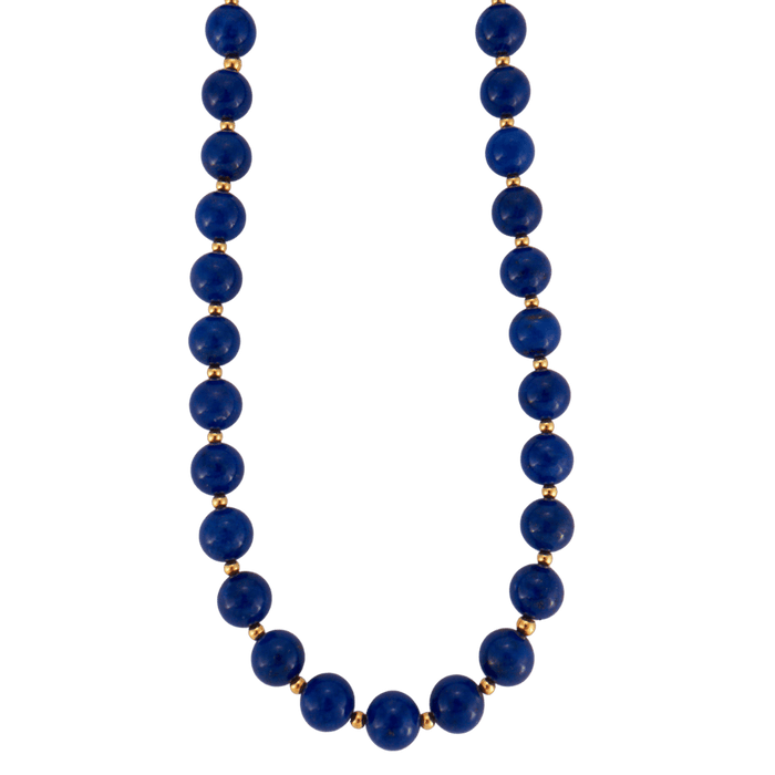 Collier Collier de perles de lapis lazuli 58 Facettes DV0162-9