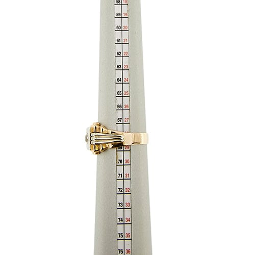 Bague Bague homme - Diamant 0,20 ct en or rose et or blanc 18 kt 58 Facettes 34875