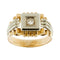 Bague Bague homme - Diamant 0,20 ct en or rose et or blanc 18 kt 58 Facettes 34875