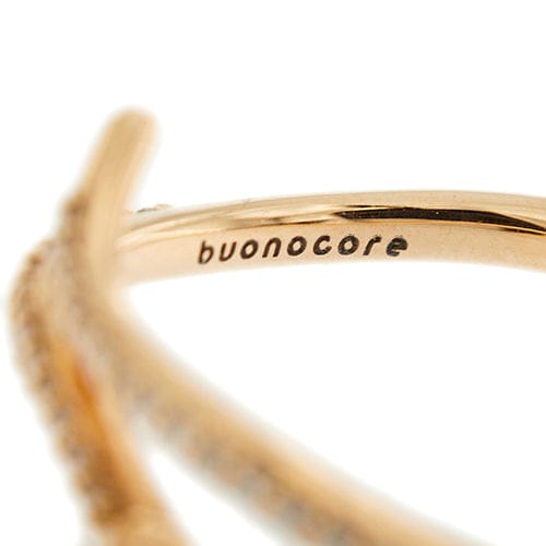 Bague Bague serpent en or rose 18 kt et diamants 0,42 ct 58 Facettes 34908