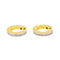 Boucles d'oreilles Boucles d’oreilles créoles en or jaune et blanc 18 carats, diamants 58 Facettes 3491264RV