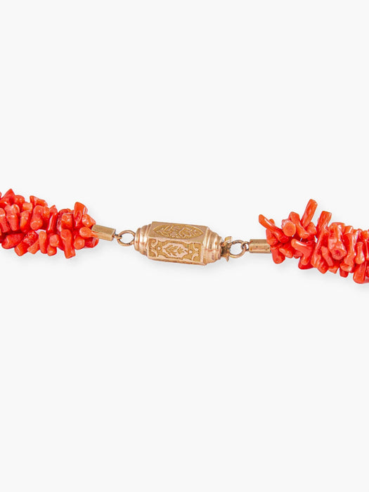 Collier Collier en Corail, Fermoir Or Jaune 58 Facettes DV0032-46