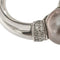 Bague Bague en or blanc 18 carats avec perle de Tahiti et diamants 58 Facettes 34976