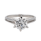 Bague 47.5 Bague solitaire en or blanc 18 carats avec diamant 58 Facettes 3503220CN
