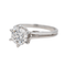 Bague 47.5 Bague solitaire en or blanc 18 carats avec diamant 58 Facettes 3503220CN
