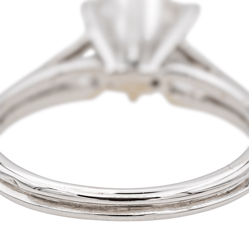 Bague 47.5 Bague solitaire en or blanc 18 carats avec diamant 58 Facettes 3503220CN