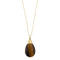 Collier Collier - Pendentif œil de tigre en or jaune 18 carats 58 Facettes 35055