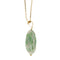 Collier Collier - Pendentif ovale en jade en or jaune 18 carats 58 Facettes 35132
