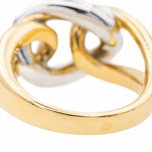 Bague 57 Bague Or jaune, Or blanc Diamant 58 Facettes 3516098CN