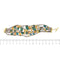 Bracelet Bracelet multifils en or jaune 18 ct avec turquoise, améthyste et cornaline 58 Facettes 35278