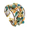 Bracelet Bracelet multifils en or jaune 18 ct avec turquoise, améthyste et cornaline 58 Facettes 35278