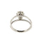 Bague Bague solitaire double anneau en or blanc 18 ct avec diamant 1,56 ct 58 Facettes 35305