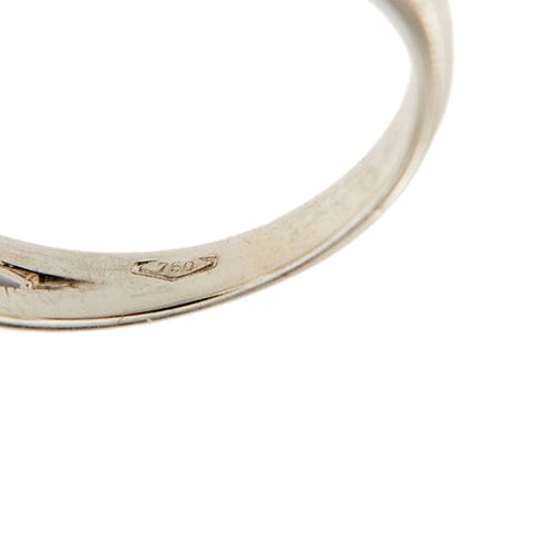 Bague Bague solitaire double anneau en or blanc 18 ct avec diamant 1,56 ct 58 Facettes 35305