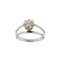 Bague Bague solitaire double anneau en or blanc 18 ct avec diamant 1,56 ct 58 Facettes 35305