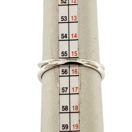 Bague Bague solitaire double anneau en or blanc 18 ct avec diamant 1,56 ct 58 Facettes 35305