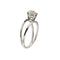 Bague Bague solitaire double anneau en or blanc 18 ct avec diamant 1,56 ct 58 Facettes 35305