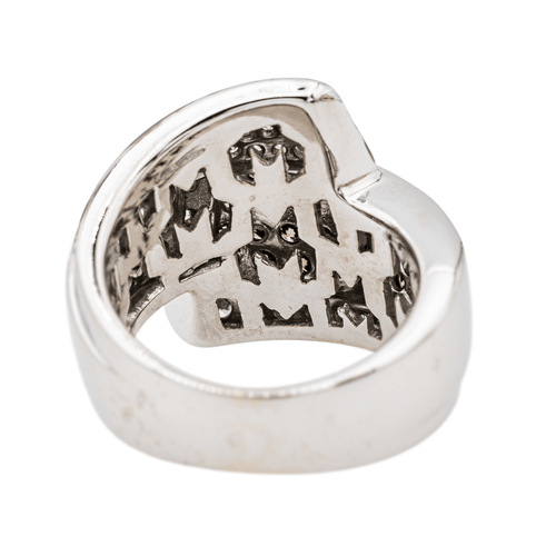 Bague 50 Bague en or blanc 18 carats sertie de diamants 58 Facettes 3530665CN