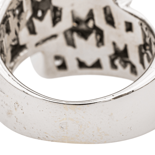 Bague 50 Bague en or blanc 18 carats sertie de diamants 58 Facettes 3530665CN