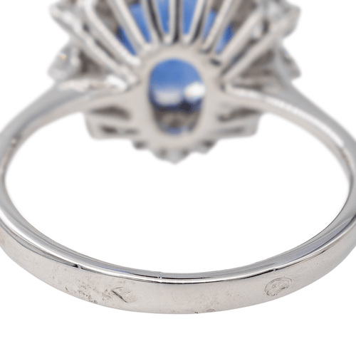 Bague 52 Bague Pompadour Or blanc Saphir, Diamant 58 Facettes 3538187CN
