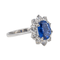 Bague 52 Bague Pompadour Or blanc Saphir, Diamant 58 Facettes 3538187CN
