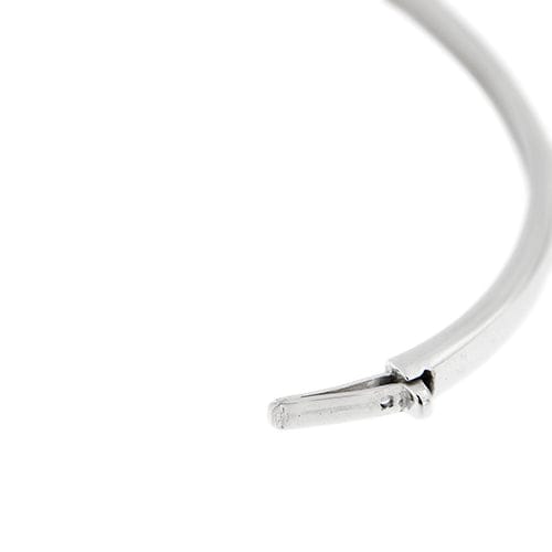 Bracelet Bracelet rigide ovale - Bracelet en or blanc 18 ct et diamants 58 Facettes 35390