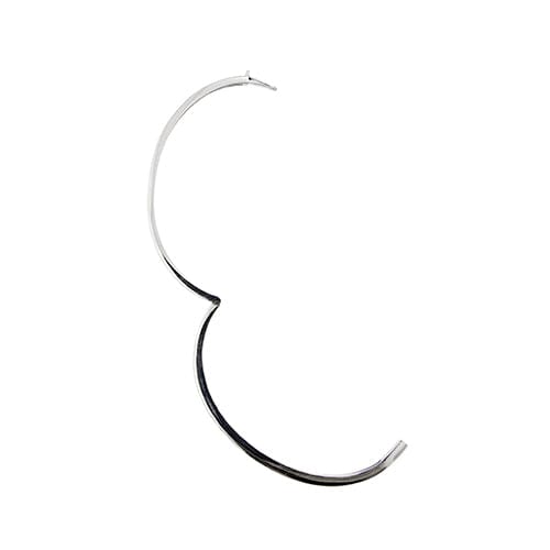 Bracelet Bracelet rigide ovale - Bracelet en or blanc 18 ct et diamants 58 Facettes 35390