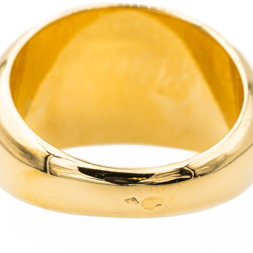 Bague 52 Bague en or jaune 18 carats, émail et diamants 58 Facettes 3543609CN