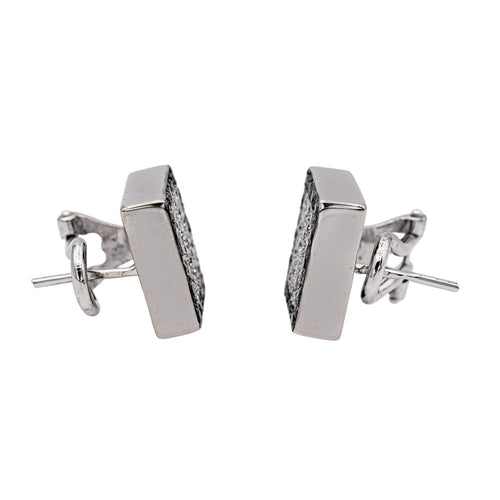 Boucles d'oreilles Boucles d’oreilles en or blanc 18 carats et diamants 58 Facettes 3547824CN