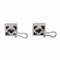 Boucles d'oreilles Boucles d’oreilles en or blanc 18 carats et diamants 58 Facettes 3547824CN