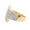 Bague 53 Bague pavée de diamants en or jaune et or blanc 18 carats 58 Facettes 3548953CN