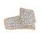 Bague 53 Bague Or jaune, Or blanc Diamant 58 Facettes 3548953CN