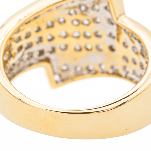 Bague 53 Bague Or jaune, Or blanc Diamant 58 Facettes 3548953CN