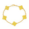 Bracelet Van Cleef & Arpels Alhambra - Bracelet 5 motifs en or jaune 58 Facettes 3552053CN