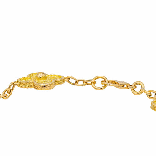 Bracelet Van Cleef & Arpels Alhambra - Bracelet 5 motifs en or jaune 58 Facettes 3552053CN