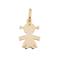Pendentif Pendentif motif petite fille en or jaune 18 carats 58 Facettes 3552528CN