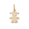 Pendentif Pendentif motif petite fille en or jaune 18 carats 58 Facettes 3552528CN