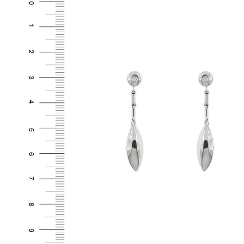 Boucles d'oreilles Chimento - Boucles d’oreilles pendantes en or blanc 18 carats et diamants 58 Facettes 35531